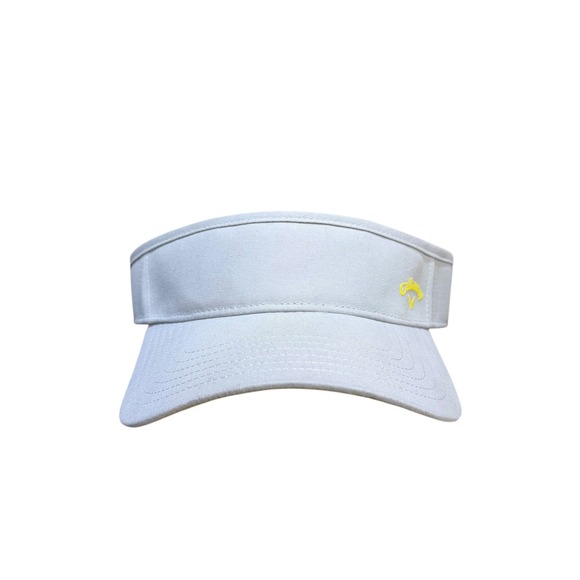 Callaway Other - Callaway Golf Visor Mens Adjustable Hook and Loop‎ Gray Yellow Logo Summer